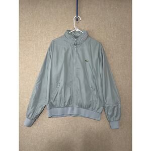 Rare 90's VTG Men's IZOD Lacoste Built in Hood Windbreaker Size Large RN 21008